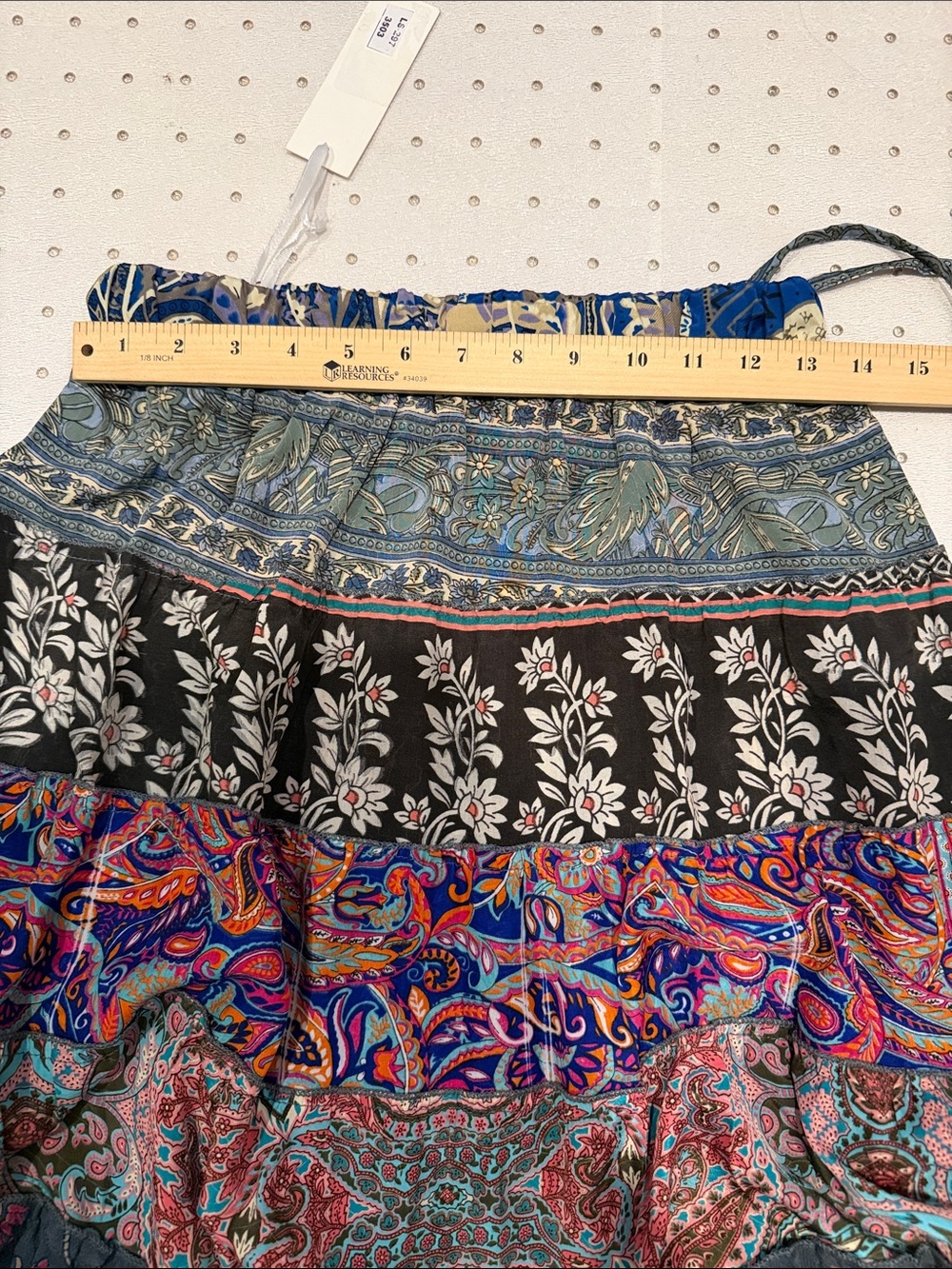 Karma Highway One Size Patchwork Boho Maxi Skirt Festival Hippie - Picture 7 of 7